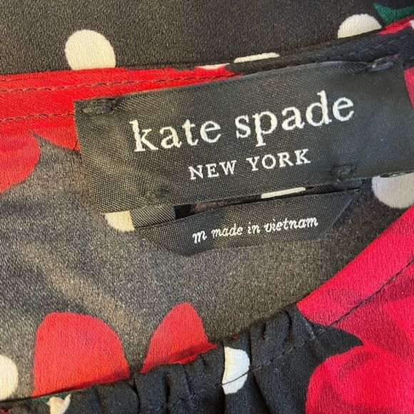 Kate Spade Rose Dot Shift Dress M - Picture 8 of 9